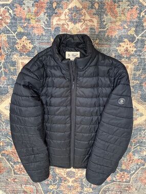 Original Penguin Men's Navy Quilted Packable Puffer Jacket